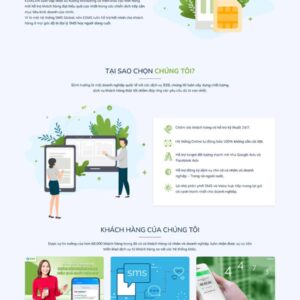 Theme wordpress dịch vụ sms