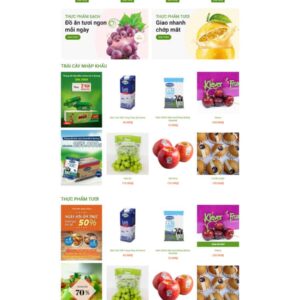 Theme wordpress thực phẩm trái cây sạch